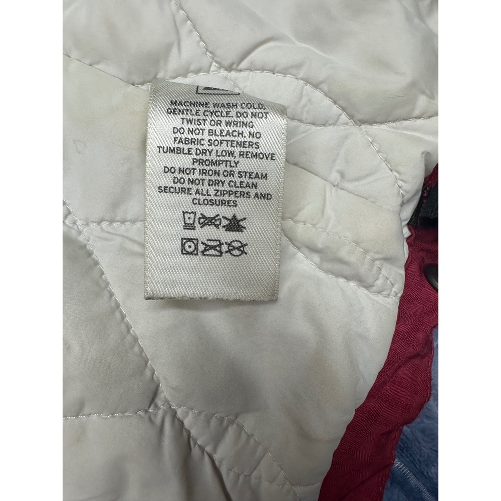 REI Elements Red Insulated Hooded Jacket Womens XS Full Zip Quilted Lining - Picture 8 of 9